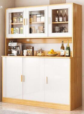 奢家用餐边餐柜现代约茶水柜轻储物柜客厅一体靠墙IZC落地简边酒