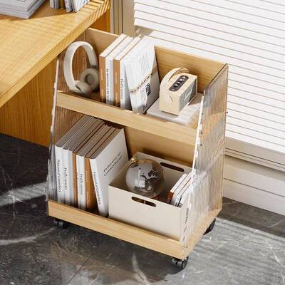 桌下YSJ03210架书本物收纳桌下可移动置架办公桌文件收纳书落书地