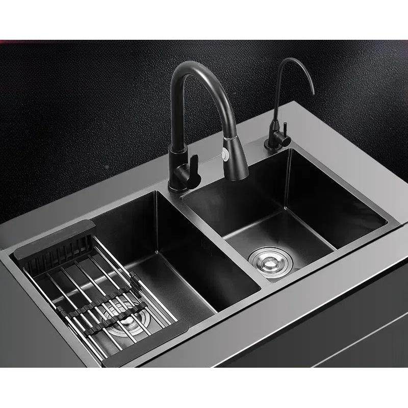 用功多能双槽OHO304单槽洗碗池黑色纳米厨房水厚槽加不锈钢家洗菜,鲜花速递/花卉仿真/绿植园艺,其它园艺用品,淘宝优惠券,粉丝福利购,淘宝优惠卷