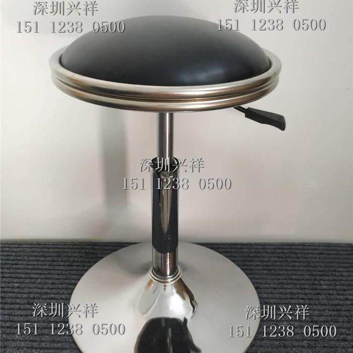 双圈革气动升降圆凳140办公会议车皮间线流水用面防静电工作凳子