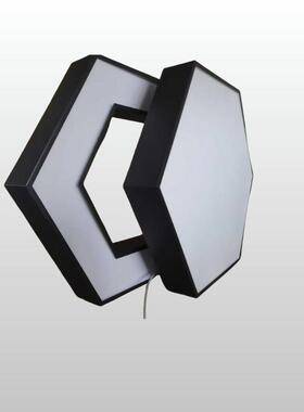 六边形灯LED健身房办公室吸顶灯吊办公灯创意XNH性灯商个吊用线灯