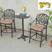 户外桌椅庭院花园庭家阳具铸H 073铝桌椅院术露台台欧式 艺网红吧