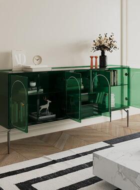 MTO工厂直销克力酒柜沙发客厅装饰餐玄关亚玻璃收简约边柜储物斗