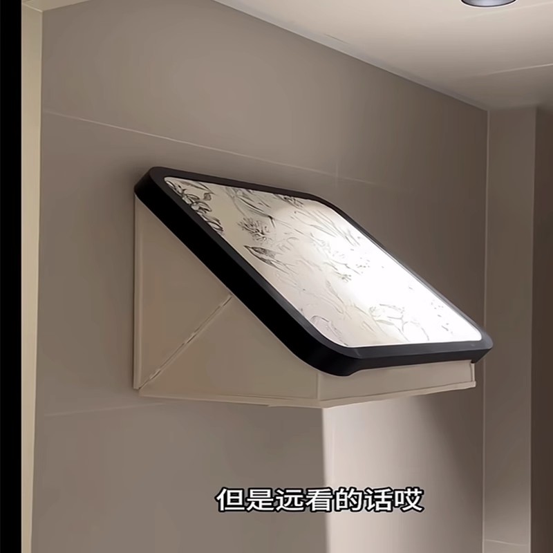 中古风浴室免打孔壁挂收纳箱