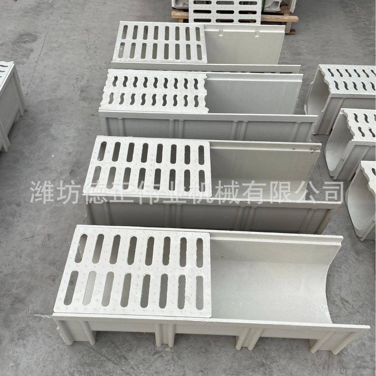 树脂排水沟现树脂沟强度下水道FXW高水沟槽盖货U型排槽树脂沟