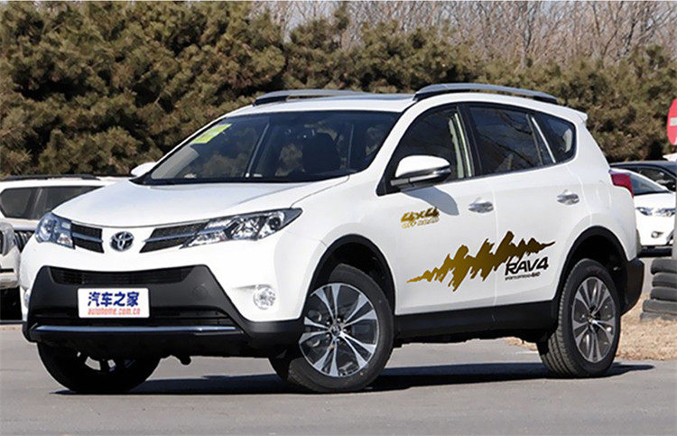 14-19/20/21新款RAV4荣放彩条进口小公主拉花 国产车身贴专用腰线
