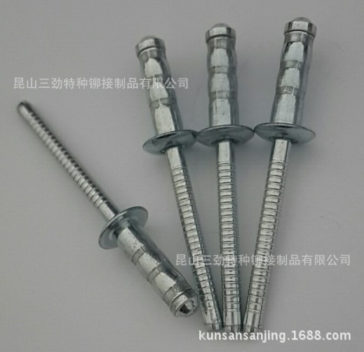 全铁镀锌双鼓抽芯铆钉