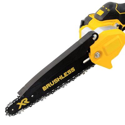 无外刷锂电电锯充XXY电式用户家小锯型手持锯柴电链锯手电伐木锯