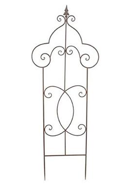 STU式复古铁艺花子架地式时尚爬藤架欧铁线莲花架园艺落花插片