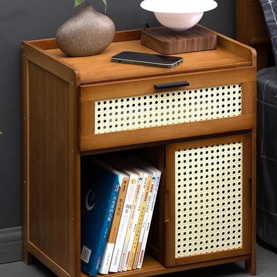 床头柜简约现置代物架小出型柜床边柜储物边几实子木985租房用M&