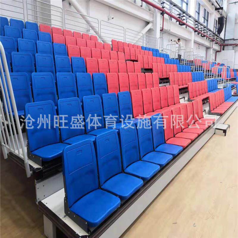 电动手动伸缩育看台座WS-0019椅室座内外看台椅学校体场篮馆球馆