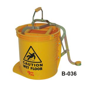 皓天单B-036脚踏859式桶榨水桶25L清洁拧地拖洗拖挤桶把清洁桶水