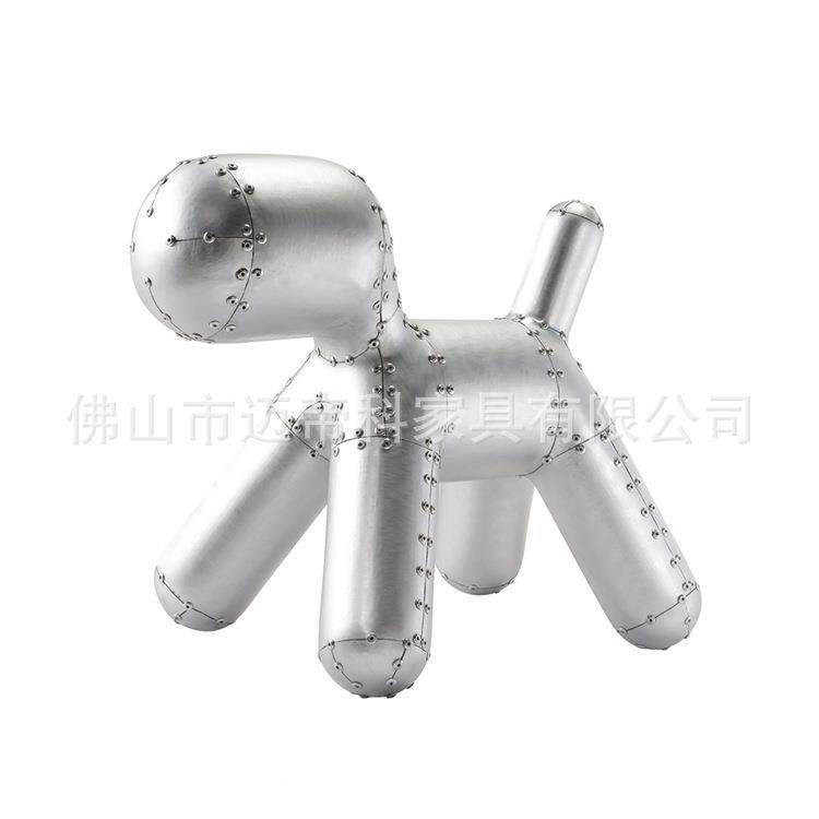 QCR皮现货铝玻璃钢小狗F椅风欧美LOT工业格家具客厅创意个性椅