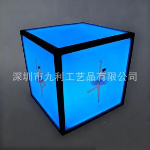 室内LED发光灯箱多展层立方体饰彩色艺灯术方灯亚克力918发装光示