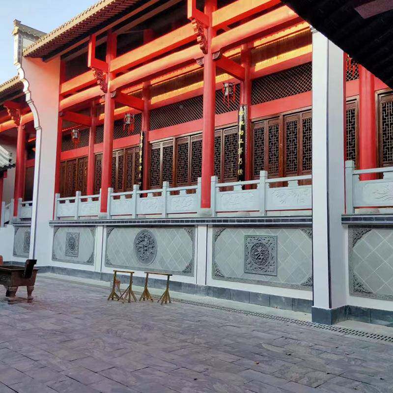 大桥石石栏杆2护栏栏杆石石雕栏板公园阳台景观石河道岗岩石花栏
