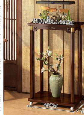 IBT中花台客5厅落地式物架阳台式楠竹花台202新款室内多层花盆置
