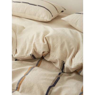 气日系质感SSL棉麻混纺床舒爽透棉麻上用品四件套