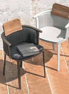 户椅外桌园庭院设计师藤简约阳SE169-2E台藤椅室外露台花休闲编椅