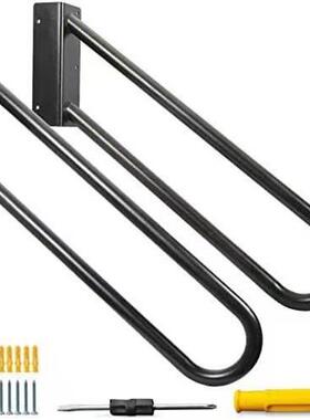 KAC外扶手台阶门杆廊室内室黑色u型美式用户外楼梯栏护栏铁艺欧家