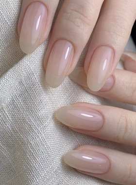 Sellora简约纯色海莉穿戴甲手工中长款美甲绝美高级杏仁指甲tg