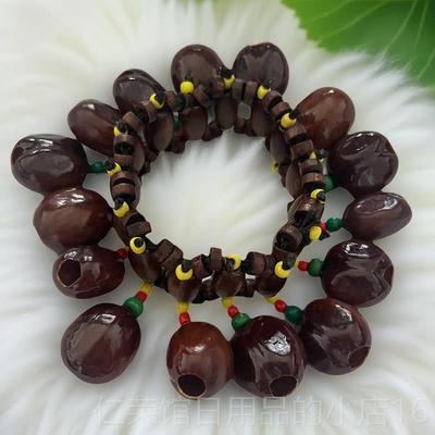 正品天然果壳摇铃治愈手铃非洲植物实族链铃串铃手伴奏民音乐会乐