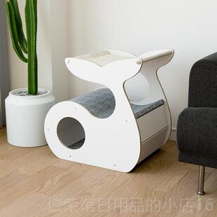 正品林苑多猫家庭猫篷窝夏冬实木双层帐四季通用吊床喵半封闭猫式