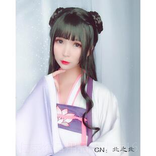 正品古C风古装OS汉服裙袄裙少女假发襦头套师姐江厌离CO假S发