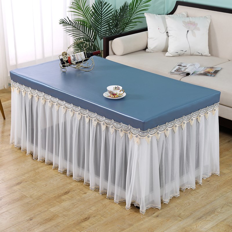 薄款夏季烤火桌罩茶几桌布长方形防水防油电炉罩取暖桌罩防尘罩