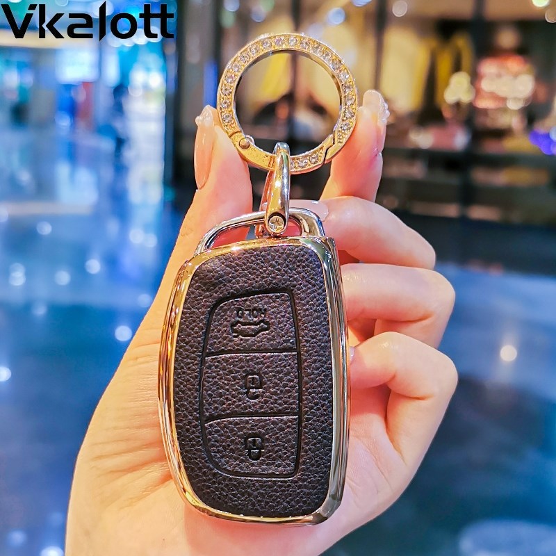 现代钥匙IX/ix名图途胜朗动索纳塔9瑞纳伊兰特领动包壳扣女