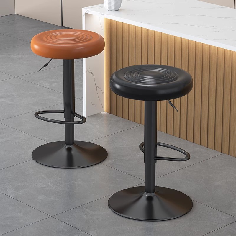 吧台椅家用靠背酒吧凳美甲椅子旋转升降吧椅高脚圆凳吧凳转椅