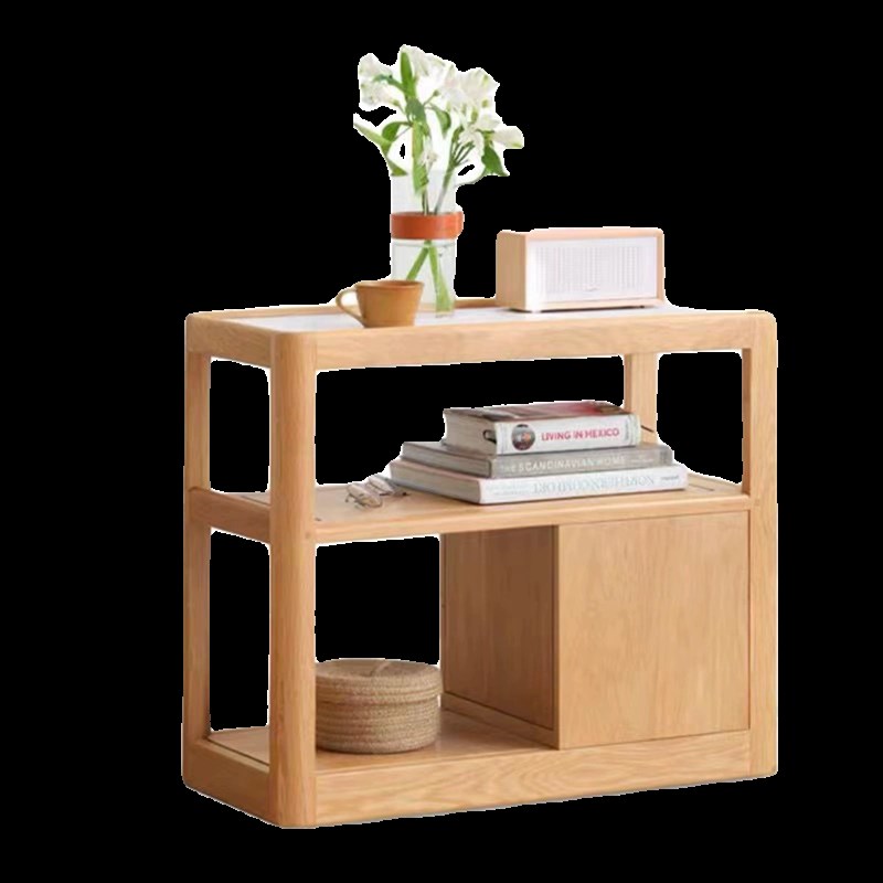 实木移动沙发边柜简约实木边几客厅落地抽屉长条桌面多功能侧边柜