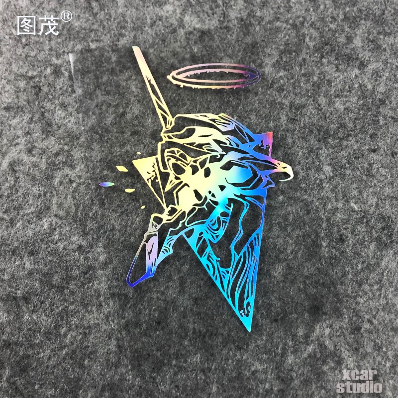 新世纪福音战士初号机暴走状态贴纸NERV特务机关EV-1贴纸反光