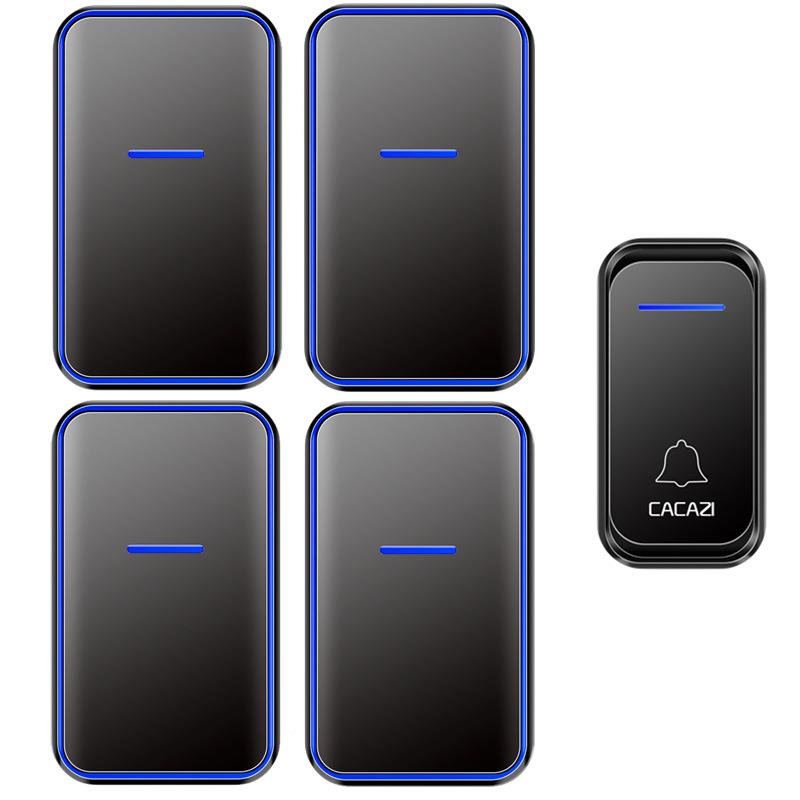 智能家用无音线铃交流数码乐门铃远门距离遥控家用门一拖A68一拖