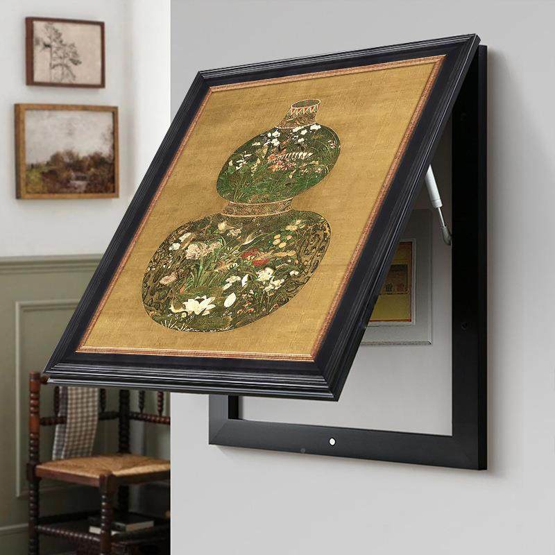 葫芦式中国风电箱装饰画新中SCQ式竖电源盒法挂表画复古版配电箱