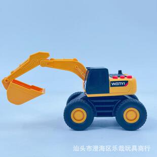 声工程车挖斗掘机推机压路机翻车儿童惯土性光塑胶益智玩具561车