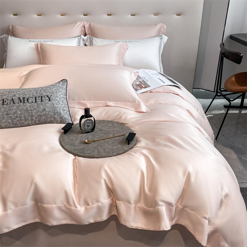 20S套夏季莱赛尔兰精天丝四件套冰床丝裸睡凉感单纯色简约被0单双