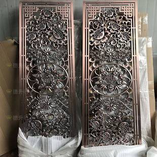 属不锈现钢隔断式 屏风浮雕玄关简约代金镂空花格0516欧铝铜板雕刻