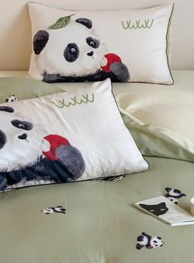 A类全棉双层纱数码KBL1231印人花四件套纯棉卡通单件双舍宿三套团