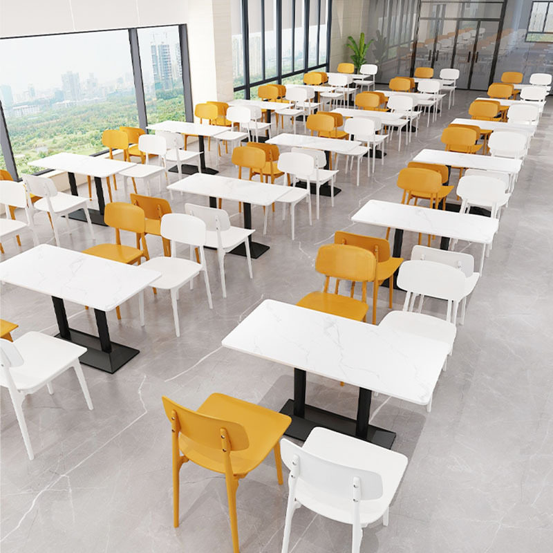 学校公司食堂商用4人桌椅