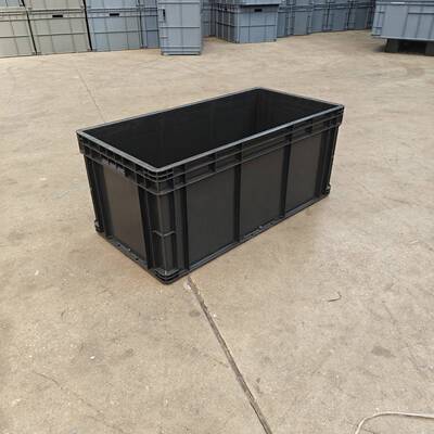 黑色周转箱加厚0物料流箱养龟箱塑箱80*00XCE*4340
