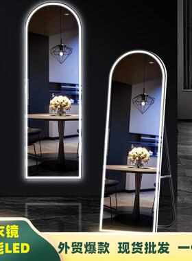 全镜衣落镜子家用AGY壁挂触身摸屏le地d挂穿墙试衣立式落地式