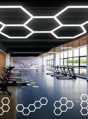 202年新款洗车灯ED理发5店办公蜂窝洗车室天L花板车库600K蜂巢六5