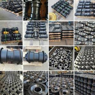 挖掘机底盘配件四导轮一D带L400支重马轮斗轴拉头轴套千秋架BWP引