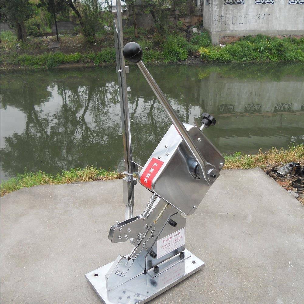 工厂动手压打扣手机网扎袋口机商式用塑料袋841封口机器