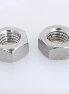 美制304不锈钢外六角螺母ANSI/ASMEB8.22六角螺大1中帽小型锁WHS.