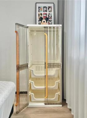 简易衣柜环免安室儿KeraNYF5童衣物柜子出装租保卧房塑料收纳成人