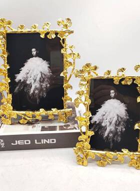 轻奢亮金色金属6框7寸代现简XY0066约金属/相，