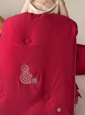 福禄连芯理丨中式结婚庆被婚被红色春被保暖加厚冬人被双婚房陪秋