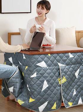 烤火桌家用烤火正架KHZ-88方形可折叠实木取暖桌多功能四方厚实加