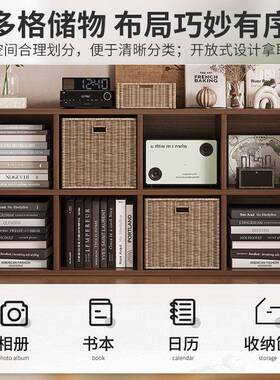 简易书架柜落小户型客厅大量地insG669AL1风矮长条容储物柜靠墙阳